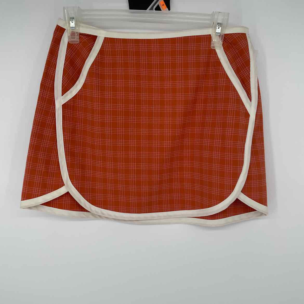 URBAN OUTFITTERS ORANGE PLAID SKIRT M