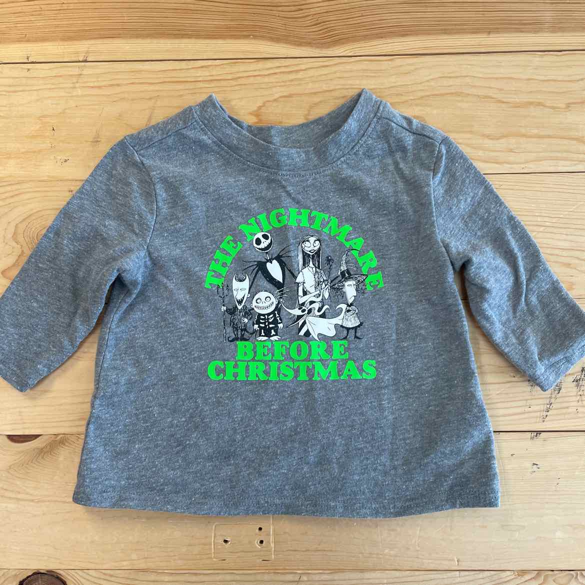GRAY HALLOWEEN SHIRT 0-3 MOS
