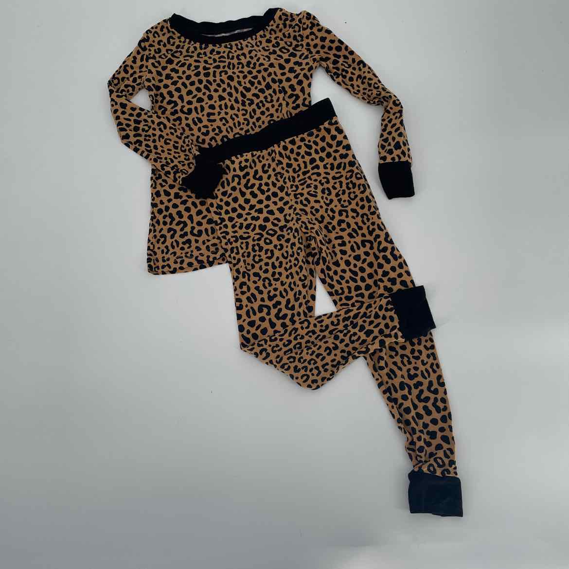 LITTLE SLEEPIES LEOPARD BAMBOO PAJAMAS 3T