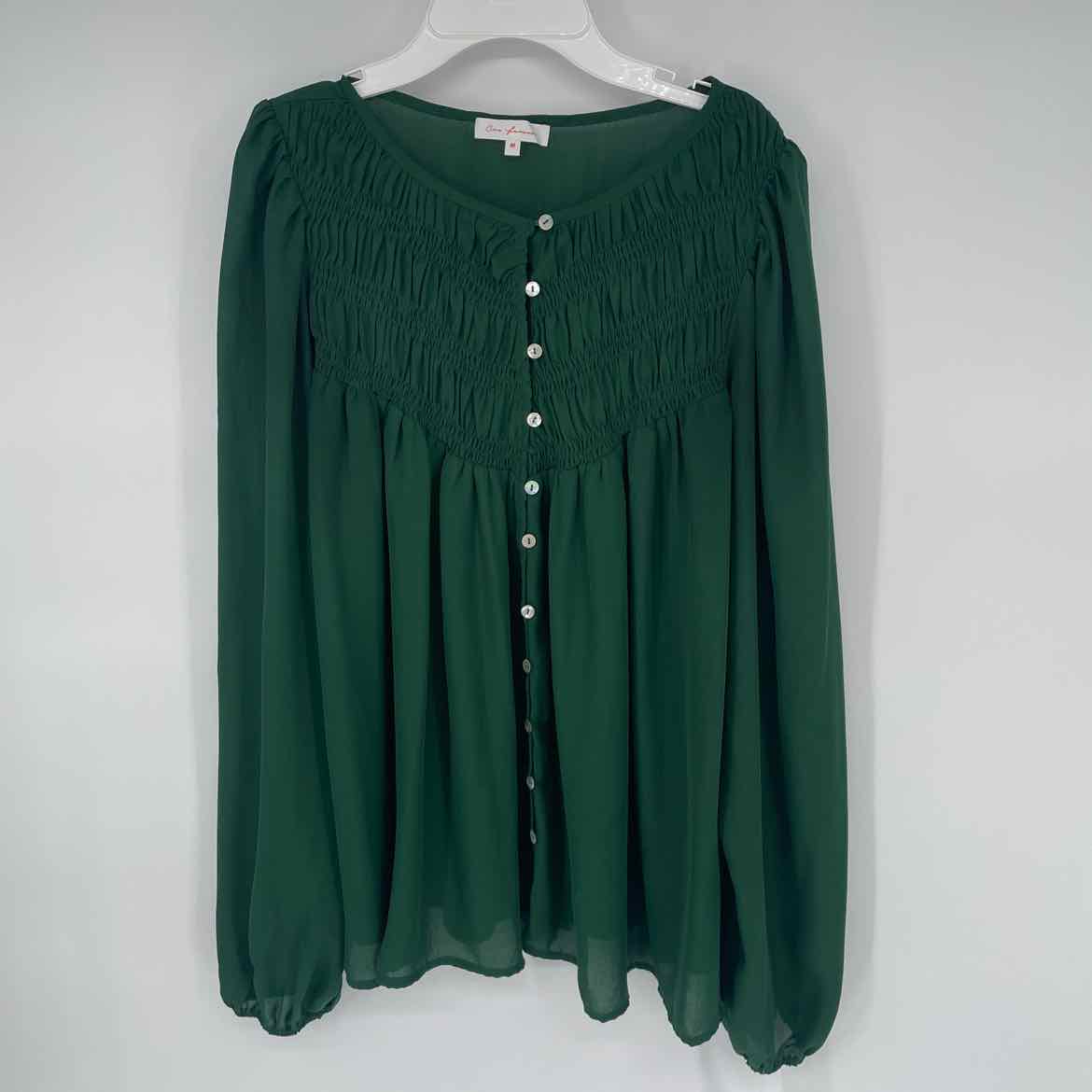 CES FEMME GREEN BLOUSE M