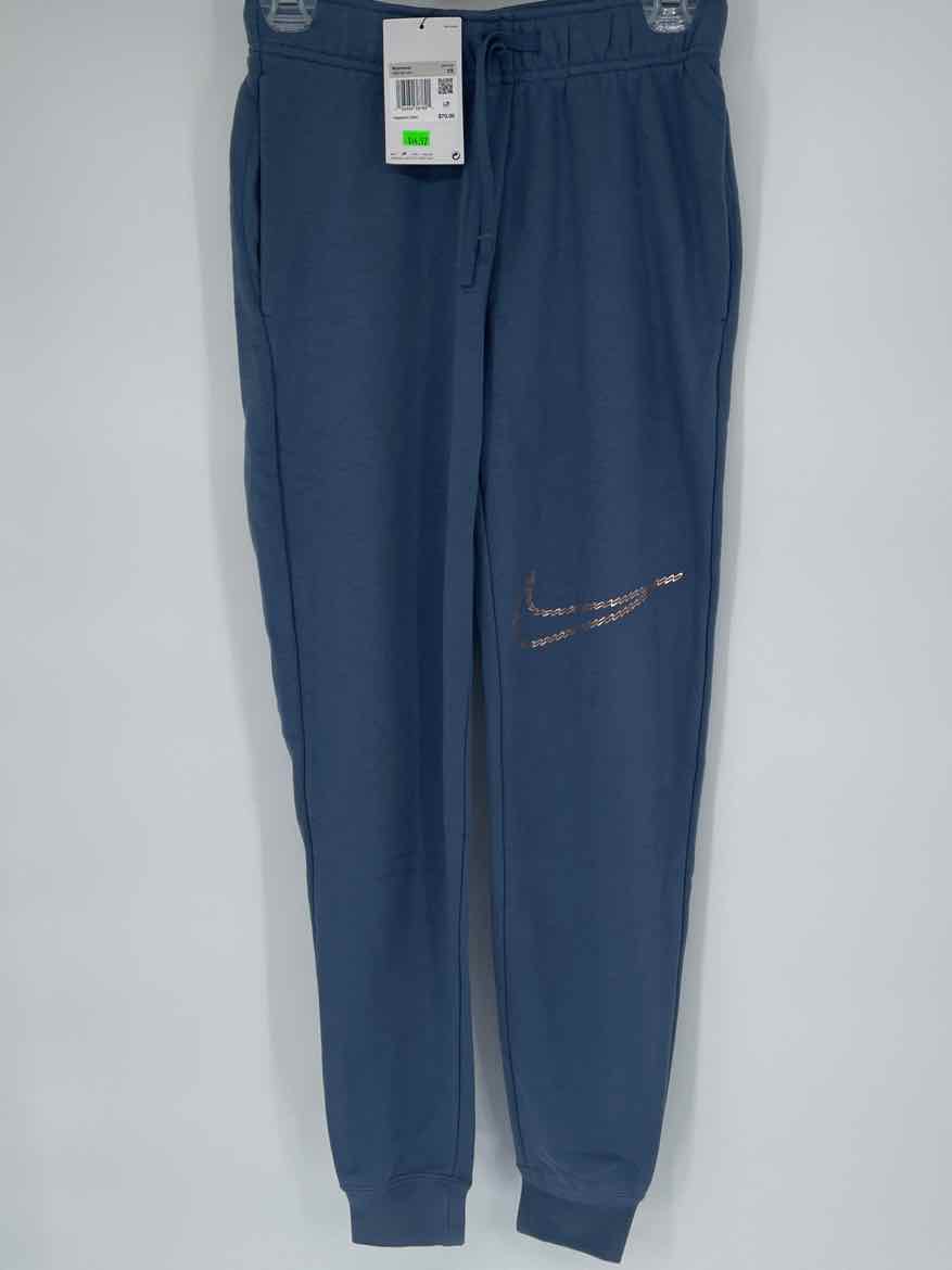 NIKE BLUE LOGO JOGGERS XS