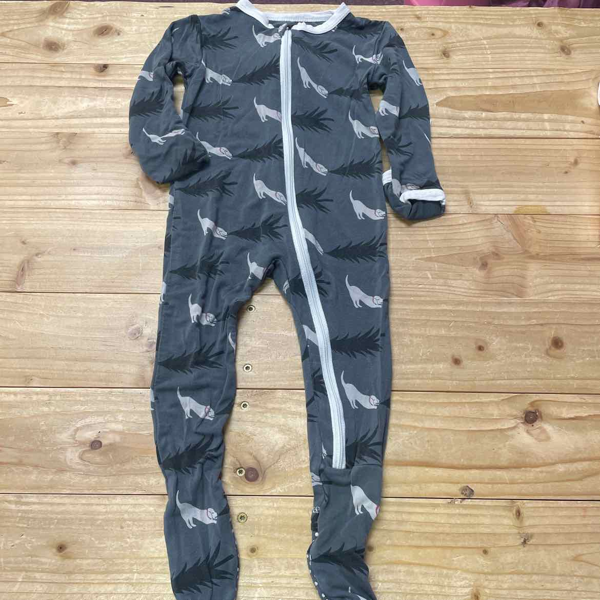 KICKEE PANTS DOG AND TREE BAMBOO SLEEPER 6-9 MOS
