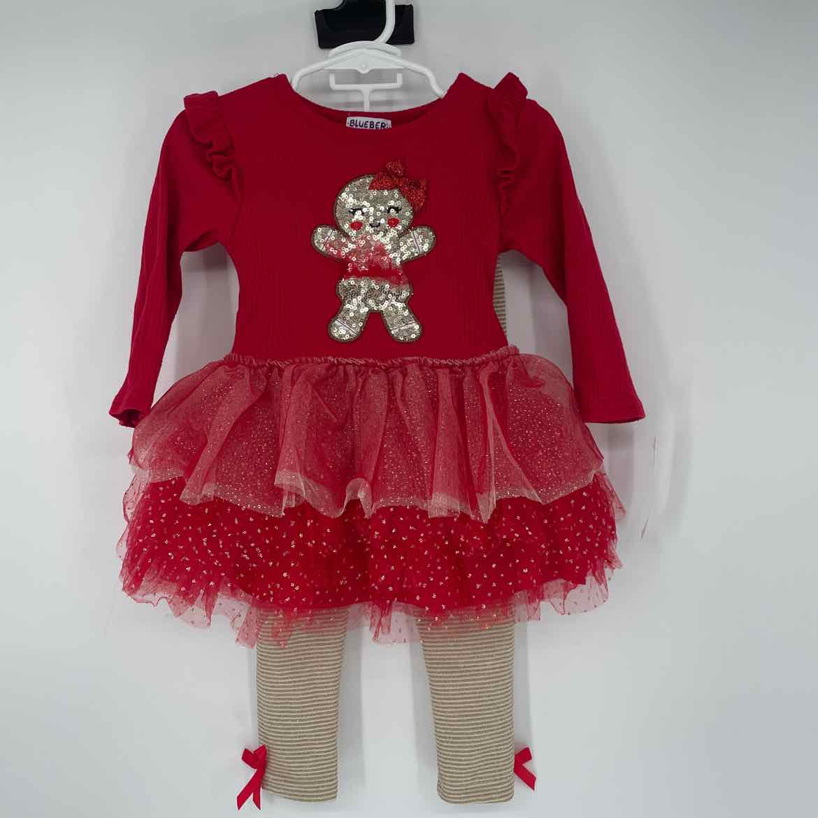 BLUEBERI BOULEVARD GINGERBREAD OUTFIT 2T