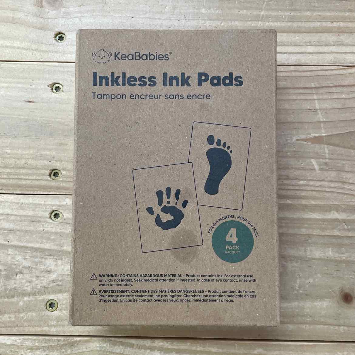 NEW! KEABABIES INKLESS INK PADS 4PK