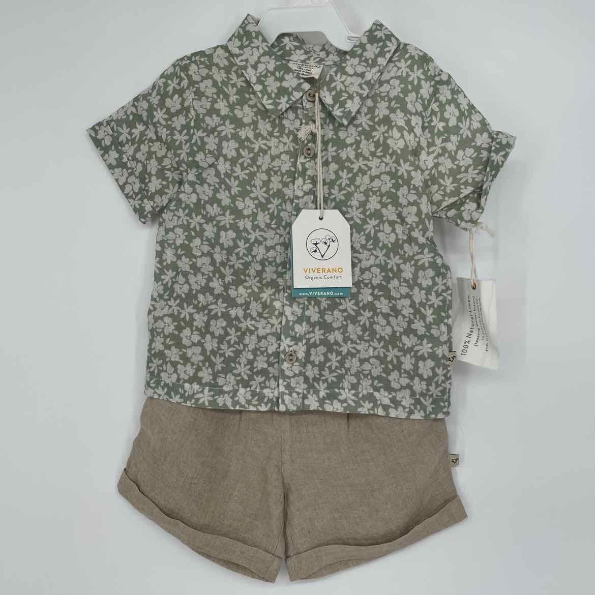 NEW! VIVERANO LINEN 2PC 18-24 MONTHS
