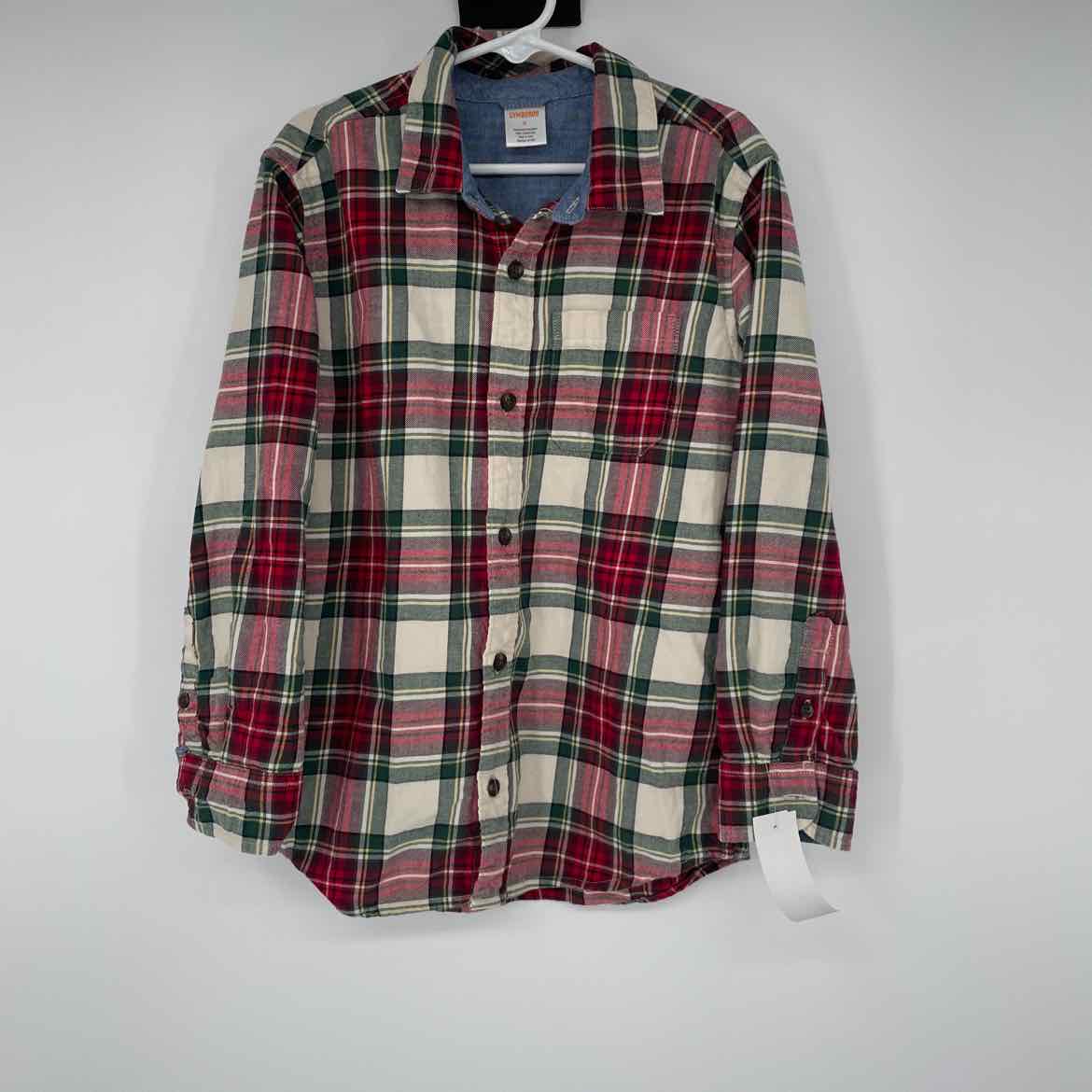 GYMBOREE PLAID FLANNEL SHIRT 8