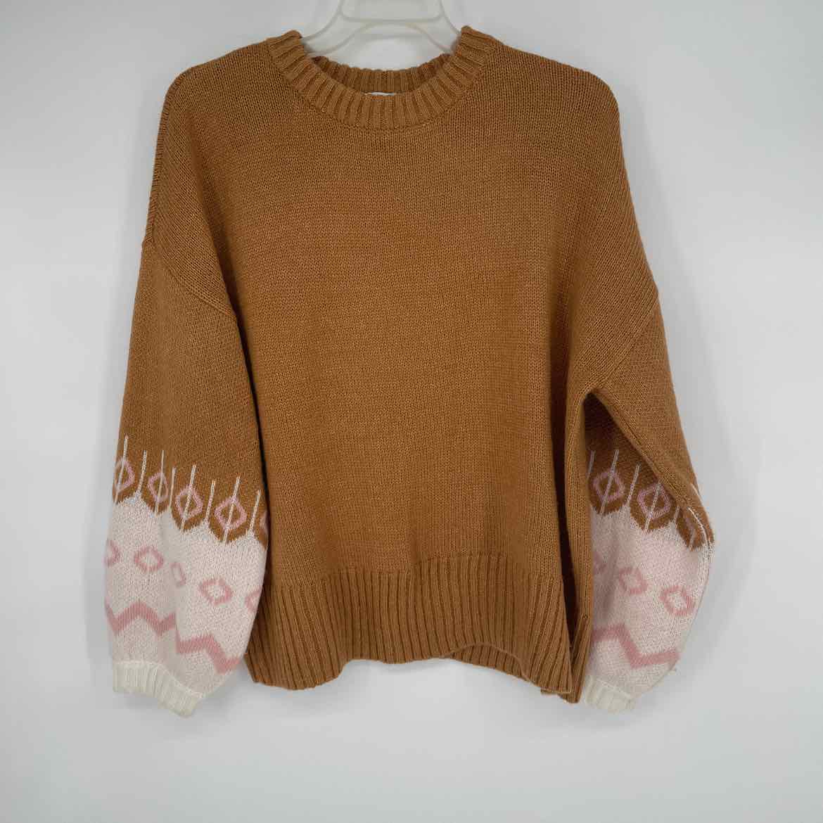 CROWN IVY CREAM/TAN SWEATER XL
