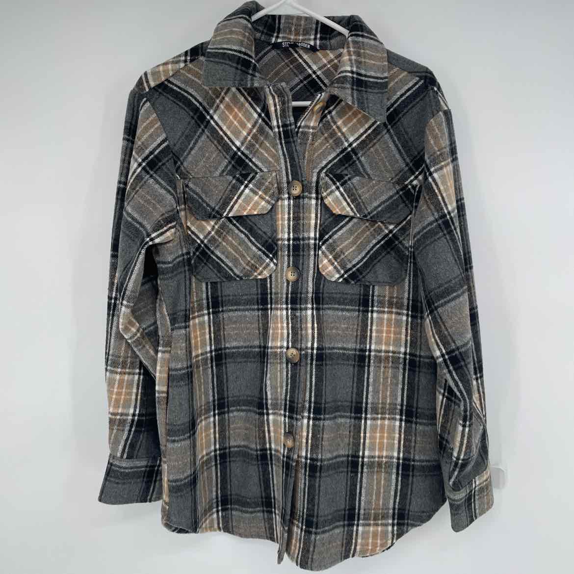 STEVE MADDEN PLAID SHACKET S
