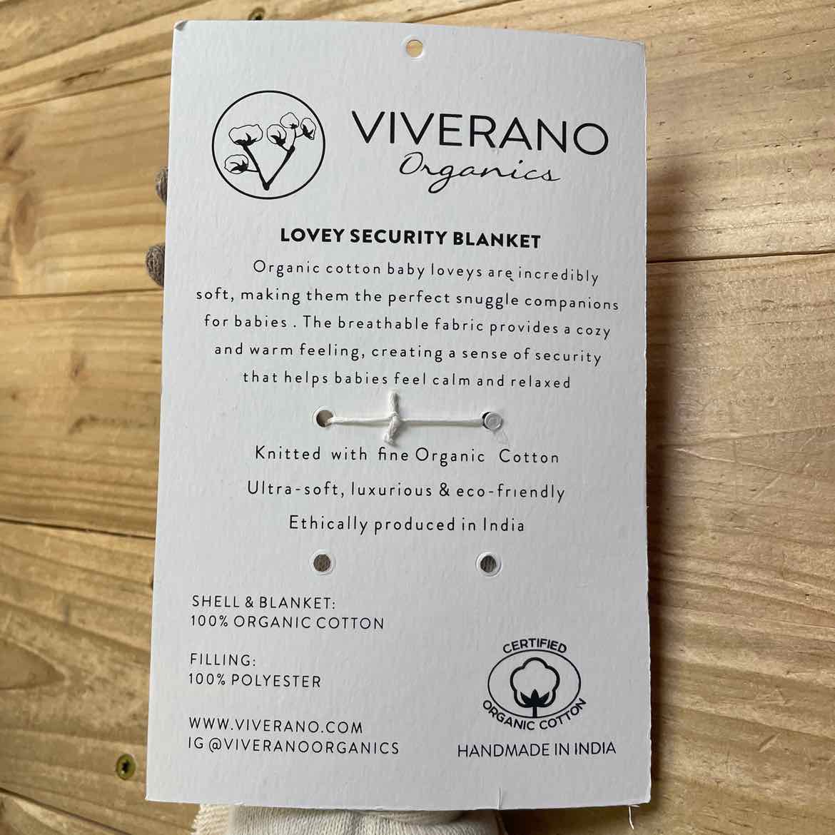 NEW! VIVERANO BABY LOVEY BLANKET LION
