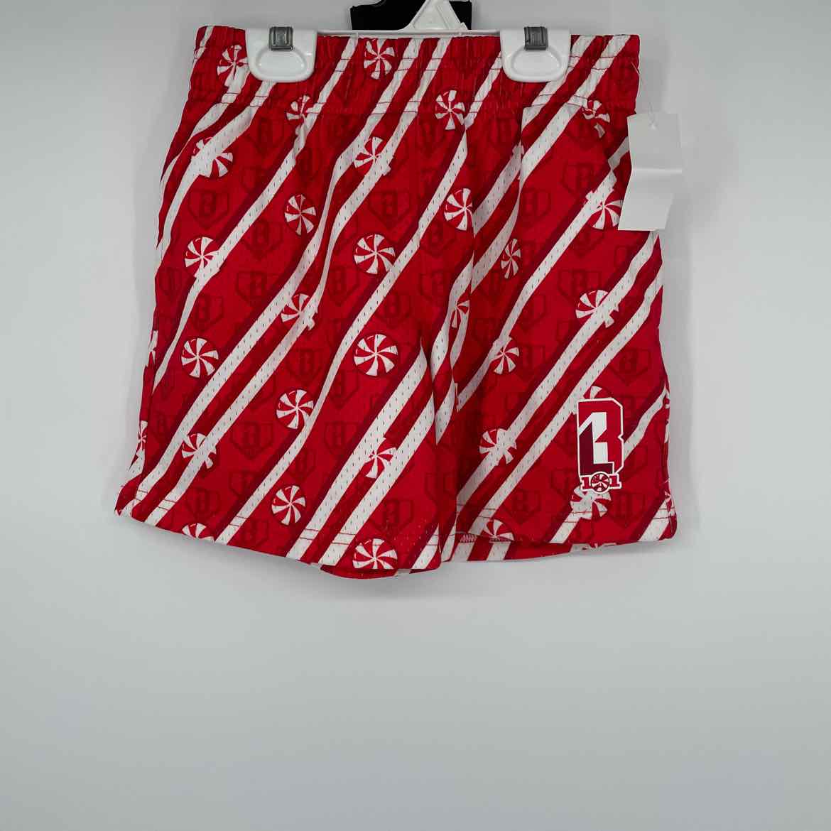 BASEBALL CHRISTMAS CANDY SHORTS S