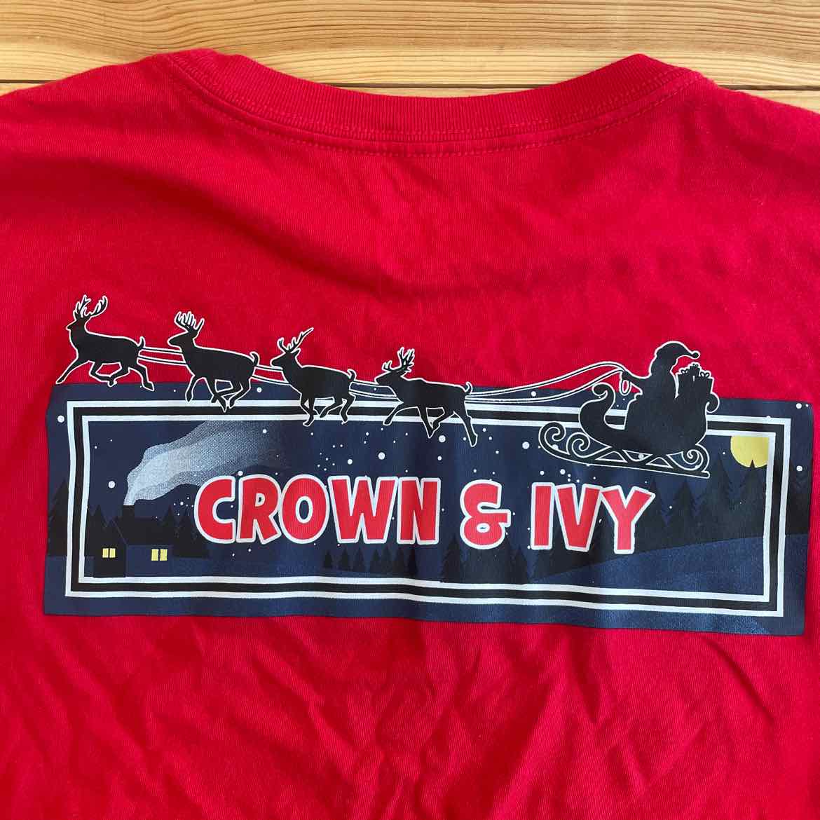 CROWN IVY CHRISTMAS SHIRT L
