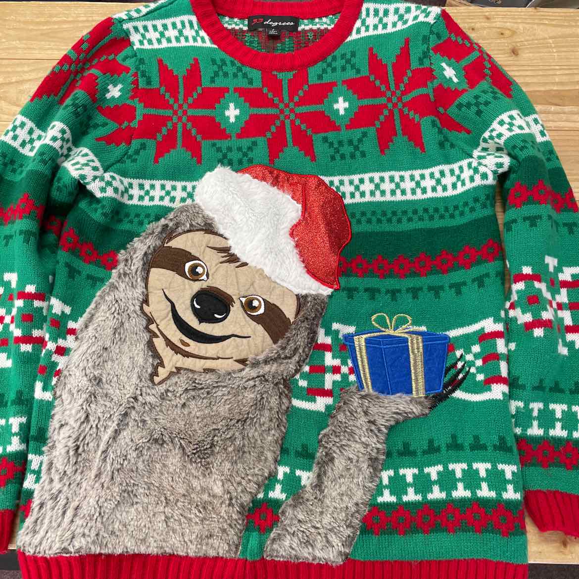 CHRISTMAS SWEATER L WOMENS