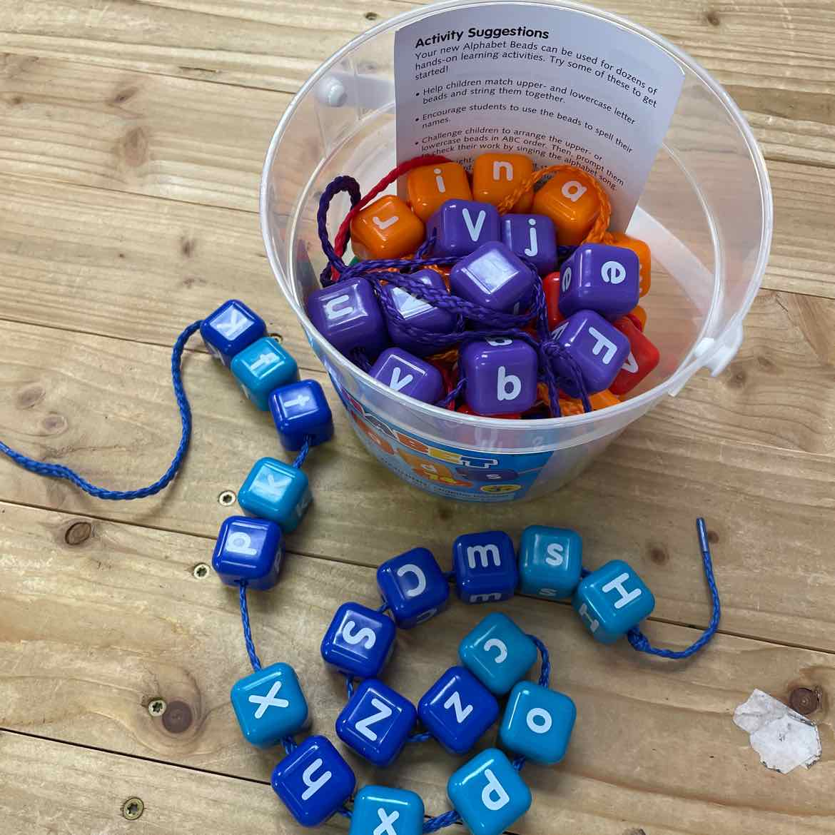 LAKESHORE ALPHABET BEAD LACING SET
