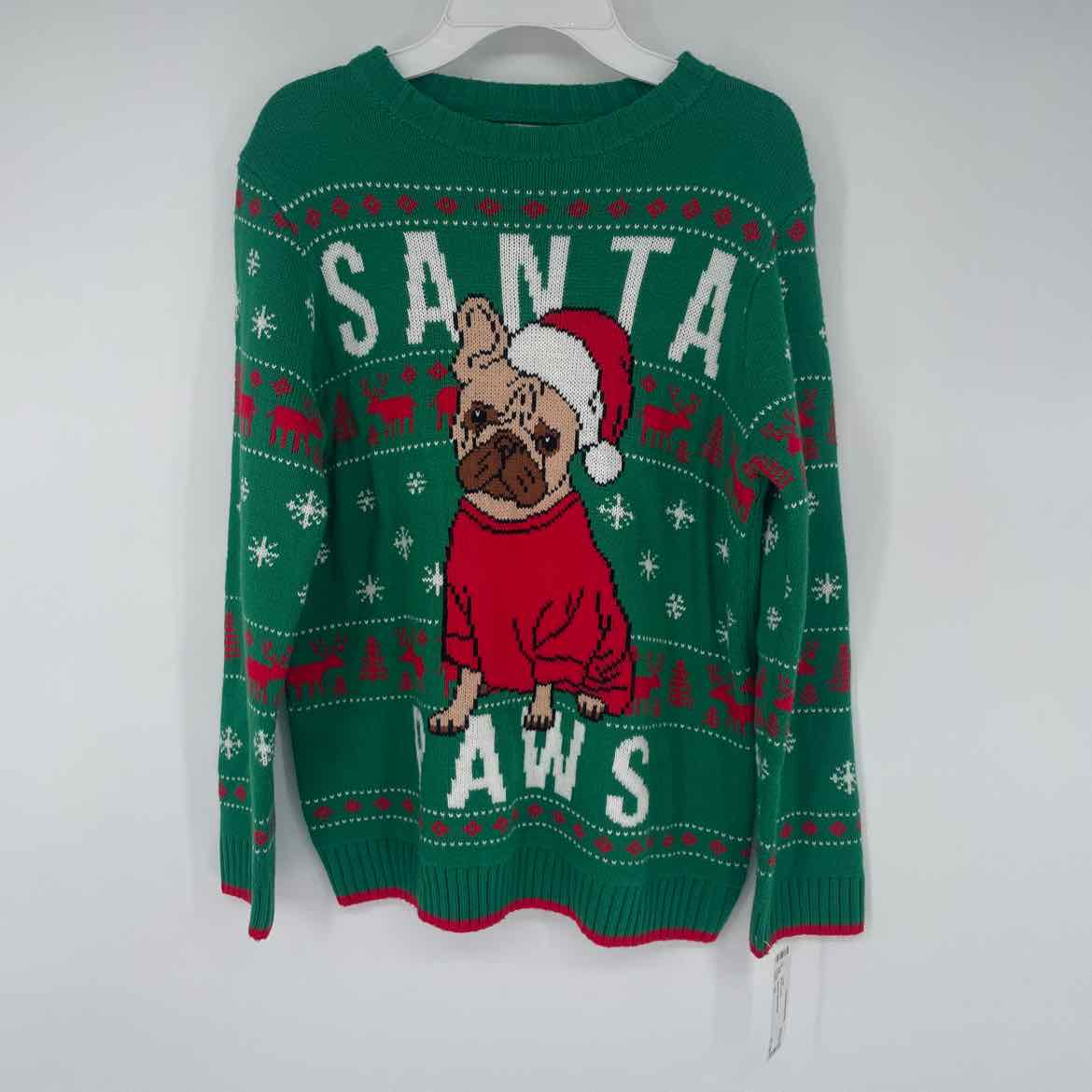 SANTA PAWS SWEATER 10/12