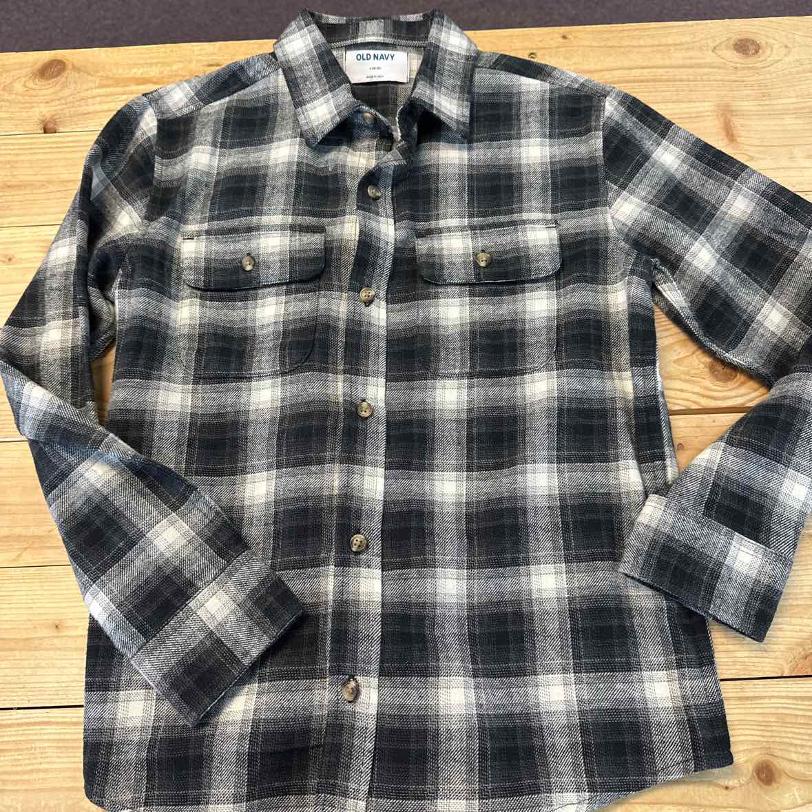 OLD NAVY PLAID SHIRT 10-12