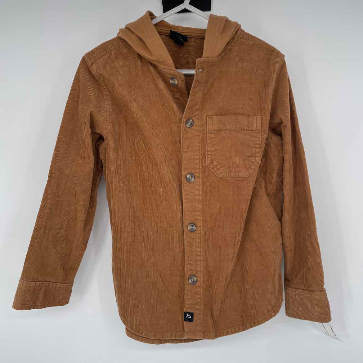 ART CLASS BROWN CORD HOODED SHIRT 4-5
