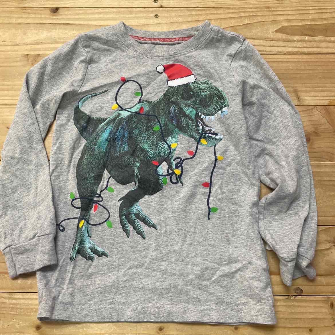 CARTER'S SANTA DINO SHIRT 4-5