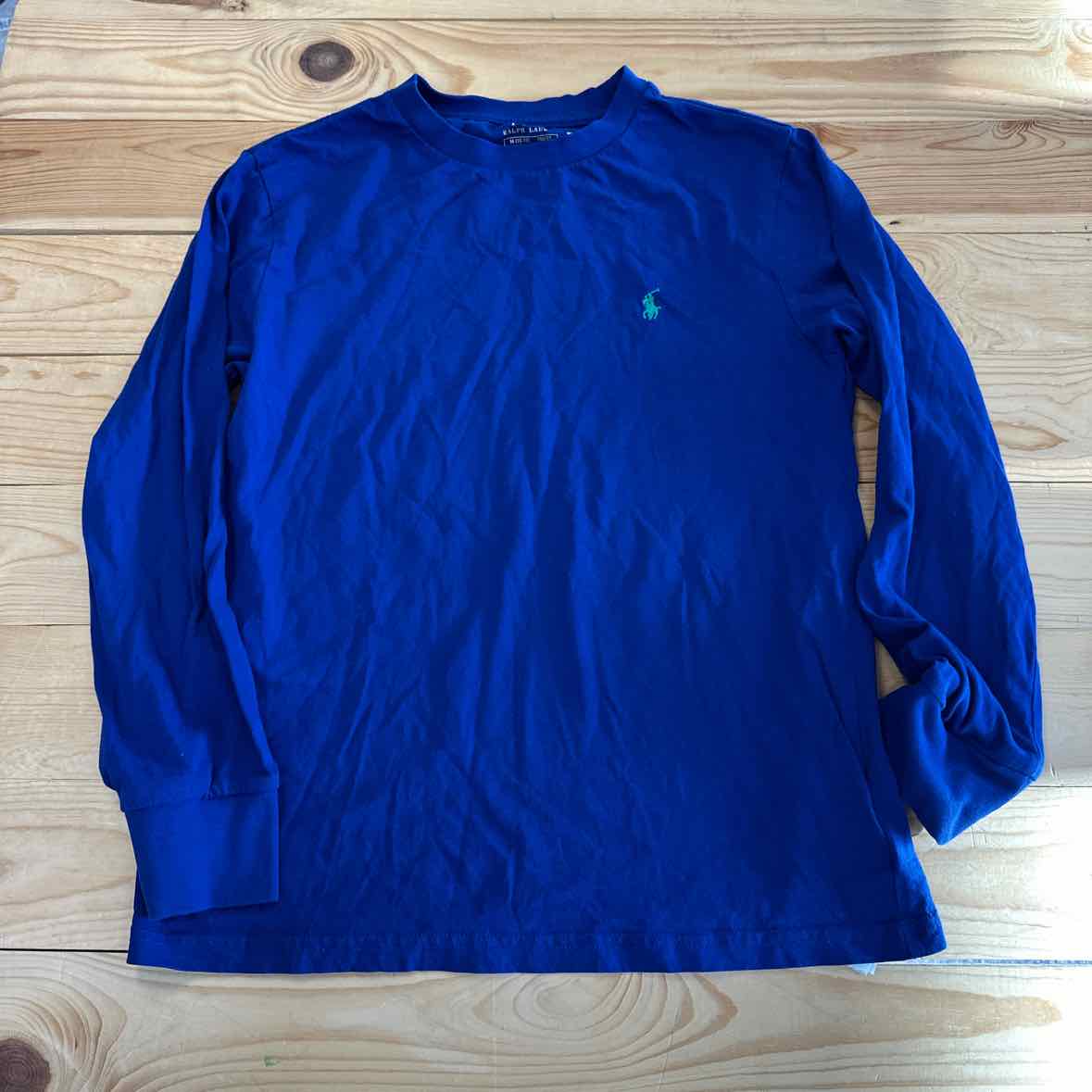 RALPH LAUREN BLUE L/S SHIRT 10-12
