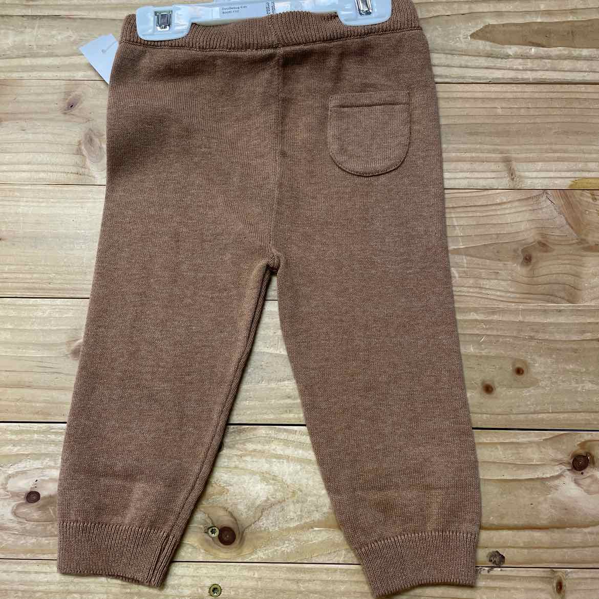 NEW! VIVERANO BROWN SWEATER KNIT PANTS 18-24 MOS