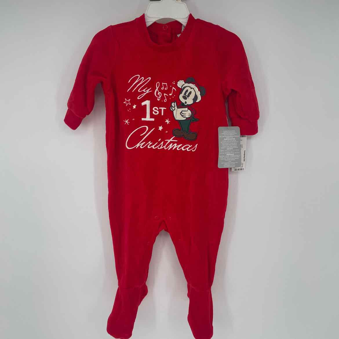 NEW! DISNEY BABY CHRISTMAS 1 PC 6-9 MOS