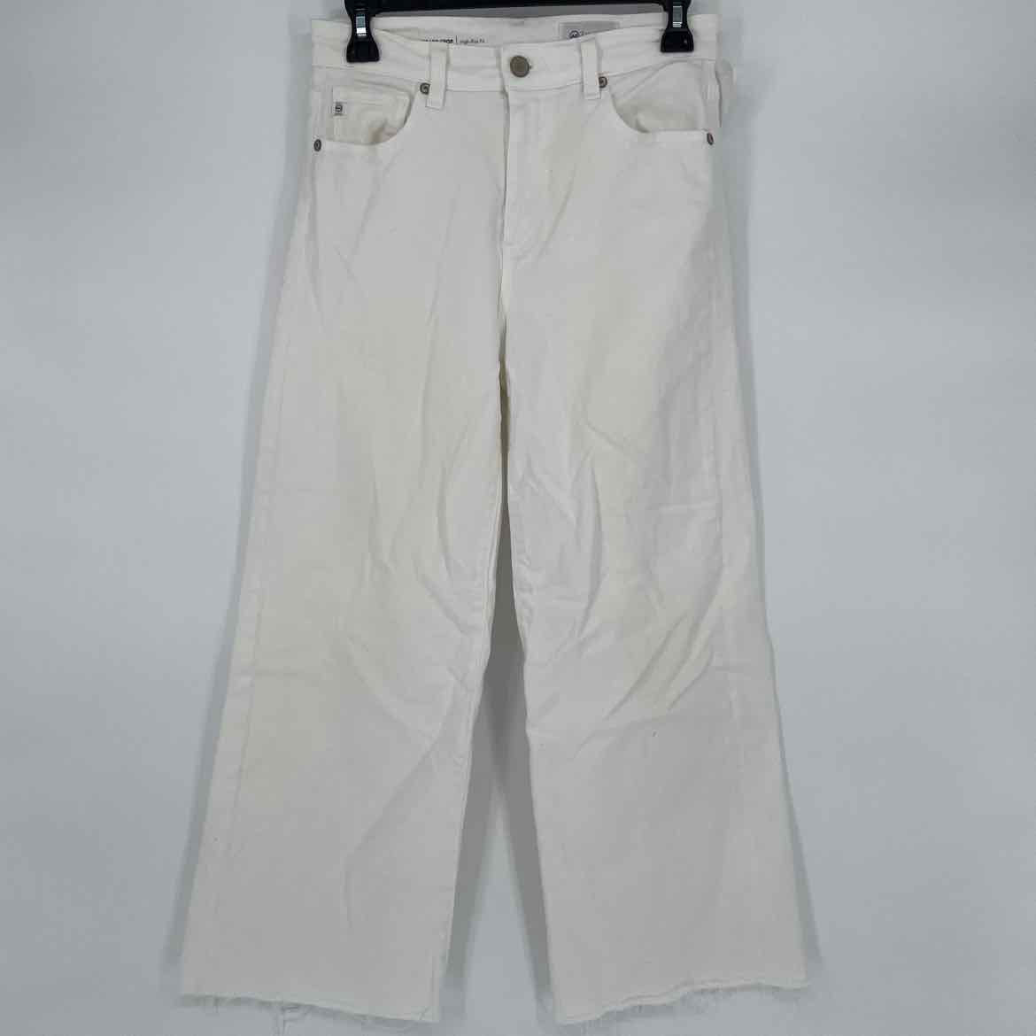 AG SAIGE WIDE LEG CROPPED JEANS 27 WAIST