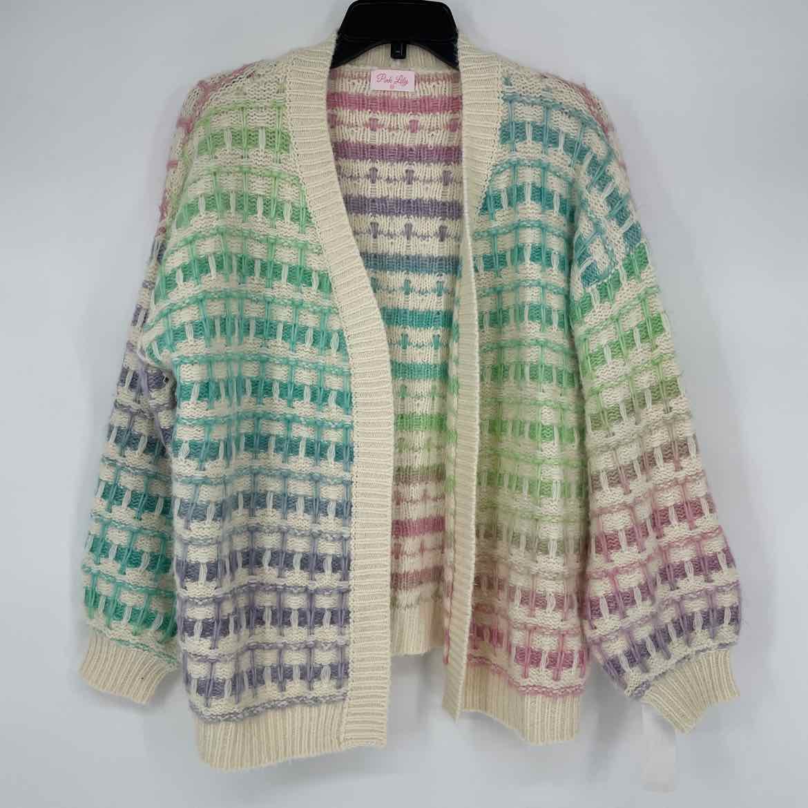 PINK LILY CARDIGAN XS