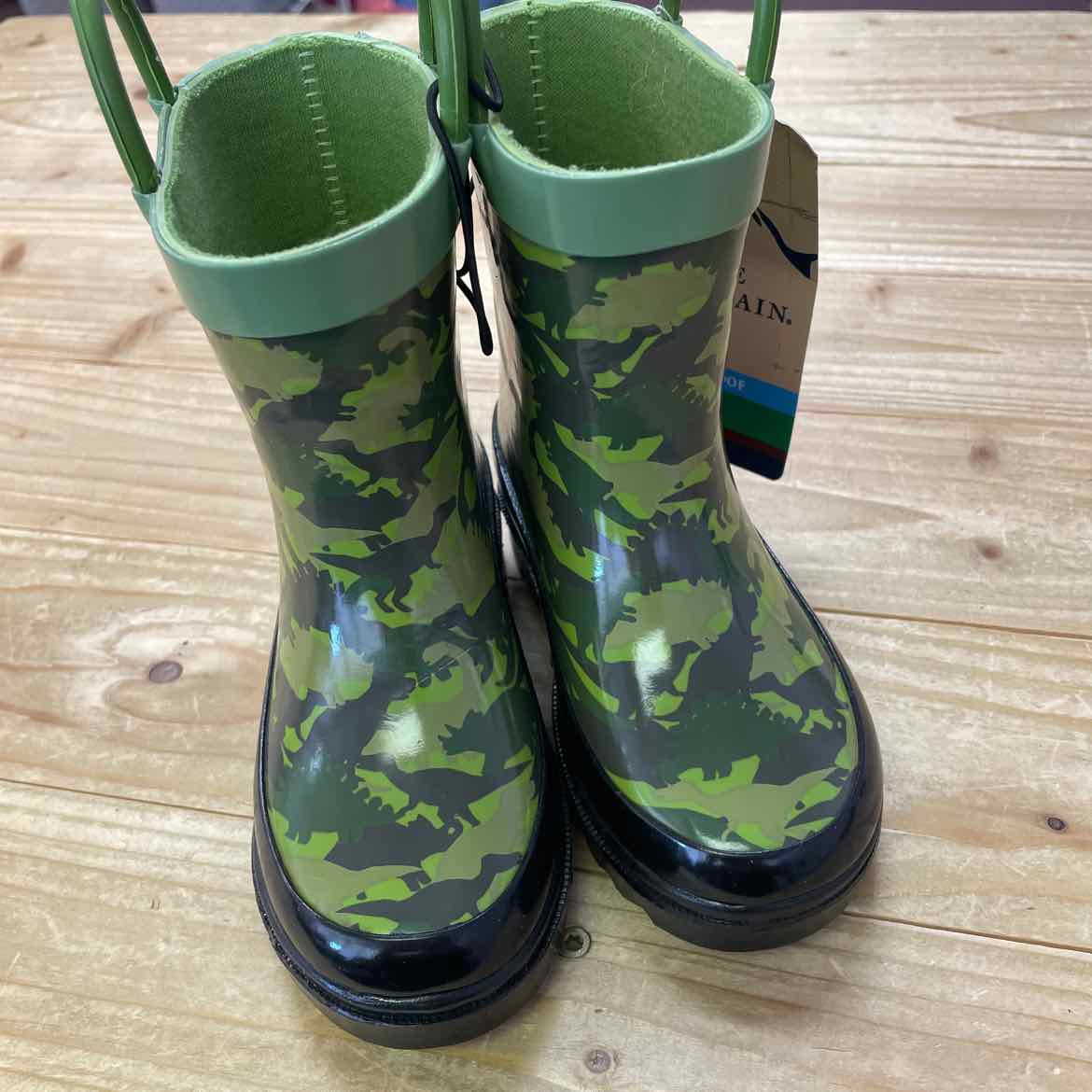 NEW! BLUE MTN CAMO DINO RAIN BOOTS 5 INFANT