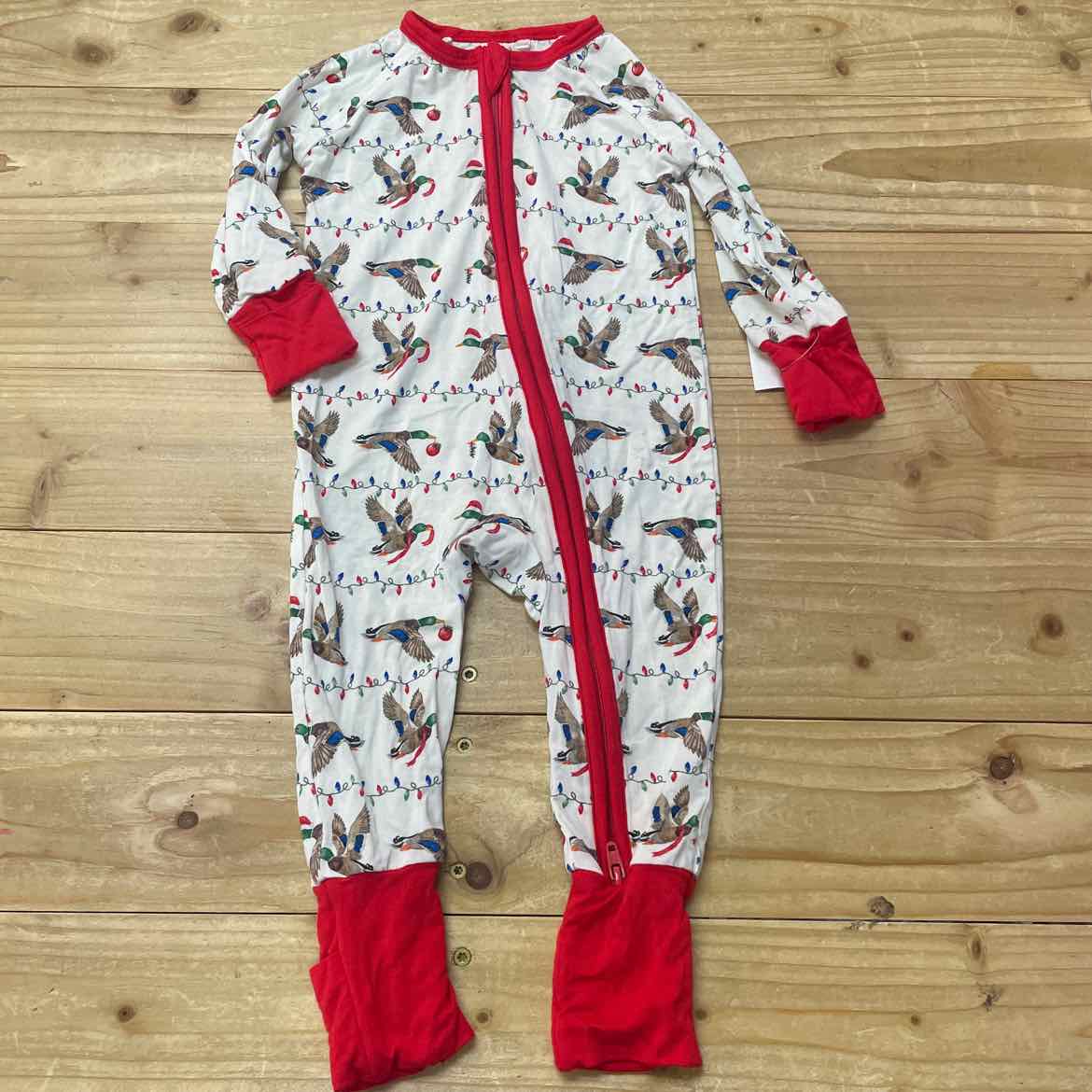 TIDAL TOTS CHRISTMAS DUCK BAMBOO PAJAMAS 3-6 MOS