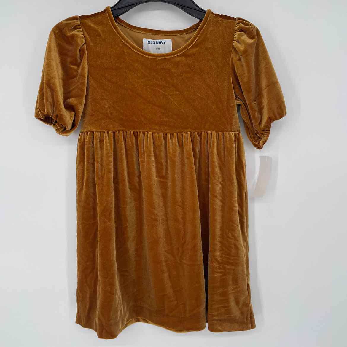 OLD NAVY MUSTARD VELVET DRESS 6/7