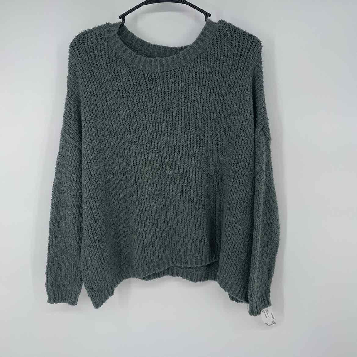 AERIE GREEN SWEATER L