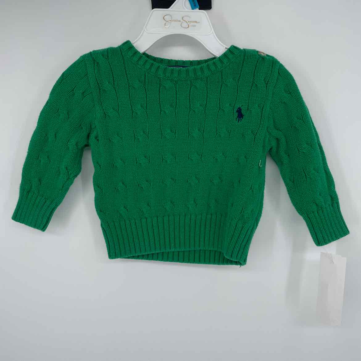 RALPH LAUREN GREEN SWEATER 9 MOS