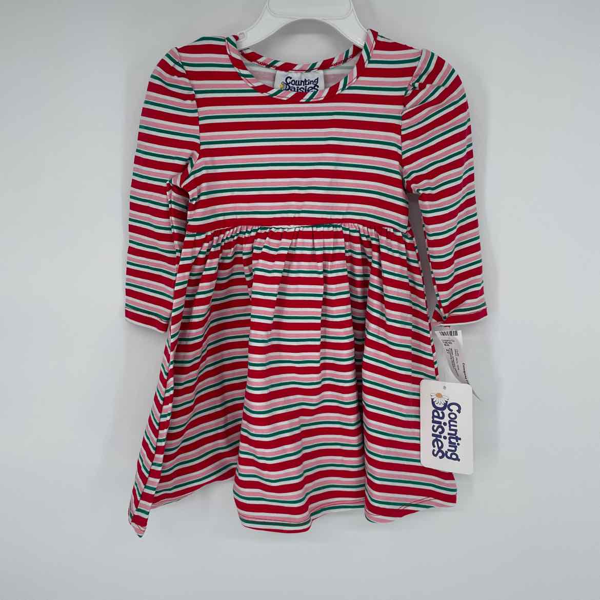 NEW! COUNTING DAISIES STRIPED DRESS 2T