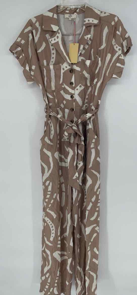 NEW! ENTRO TAN/WHITE JUMPSUIT S