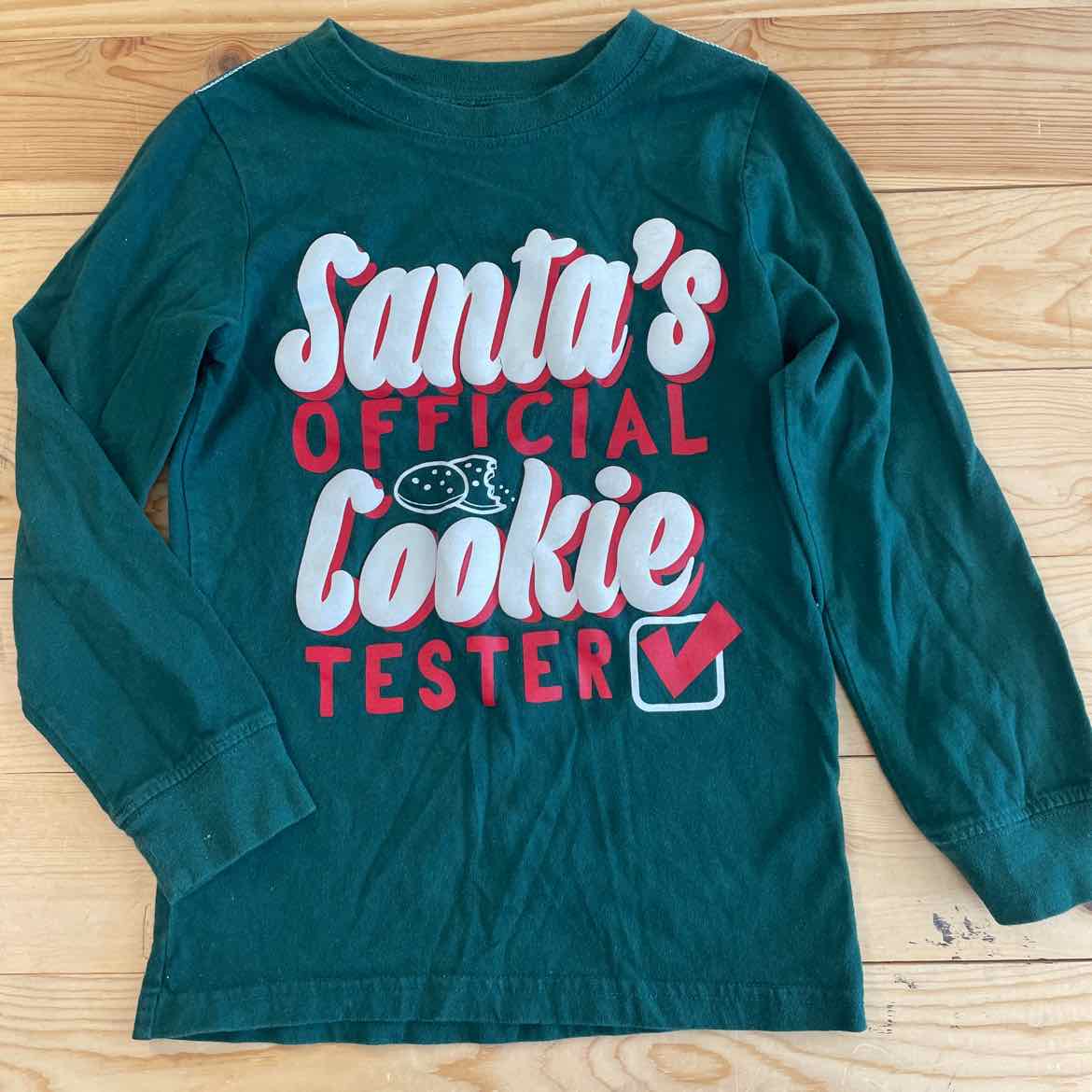 CARTERS SANTAS COOKIE TESTER SHIRT 6