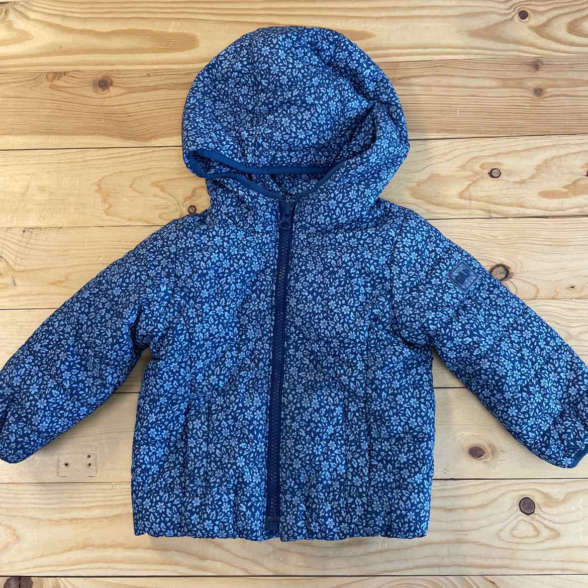 GAP NAVY FLORAL COAT 18-24 MOS