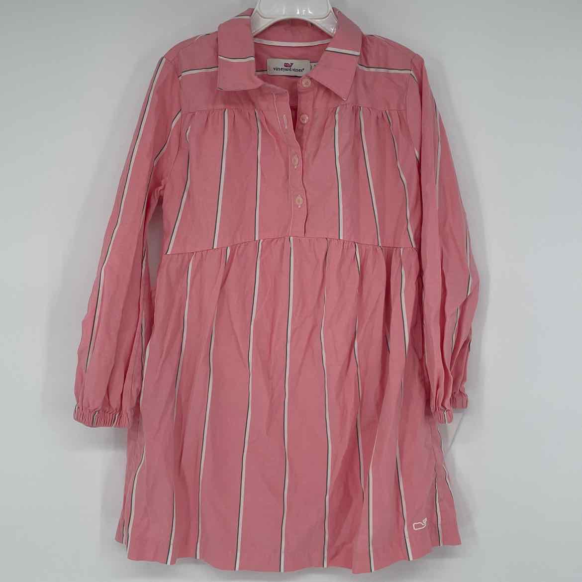 VINEYARD VINES PINK STRIPED DRESS 5-6