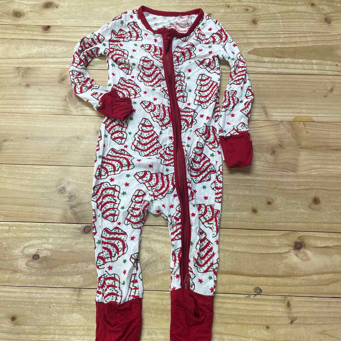 CHRISTMAS TREE CAKE BAMBOO SLEEPER 3-6 MOS