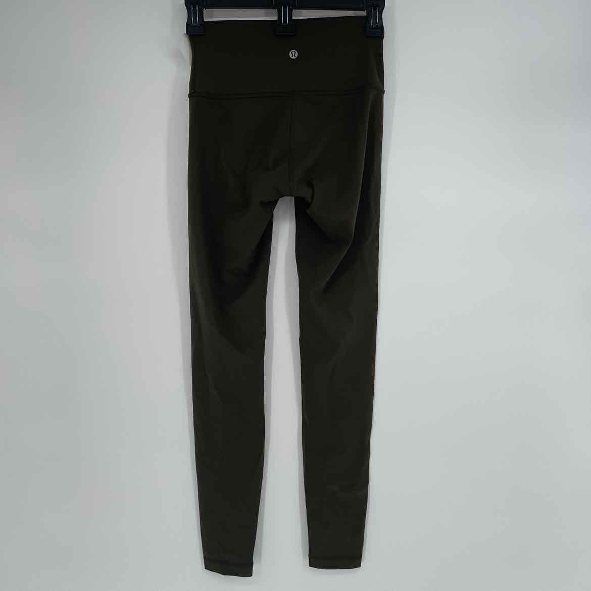LULULEMON LEGGINGS OLIVE GREEN 4
