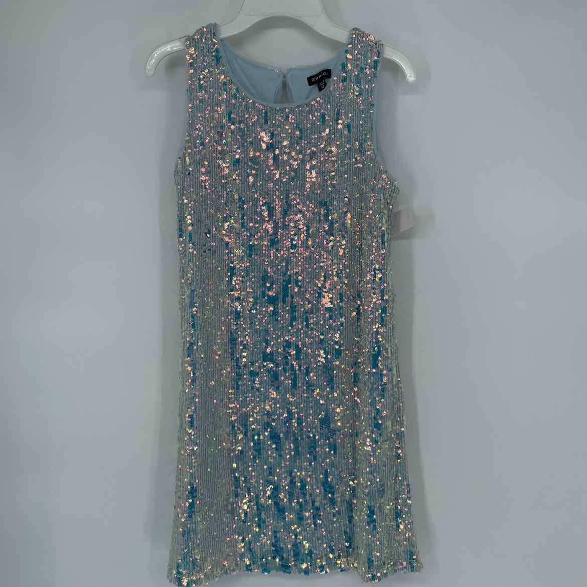 ZUNIE SILVER SEQUIN DRESS 12