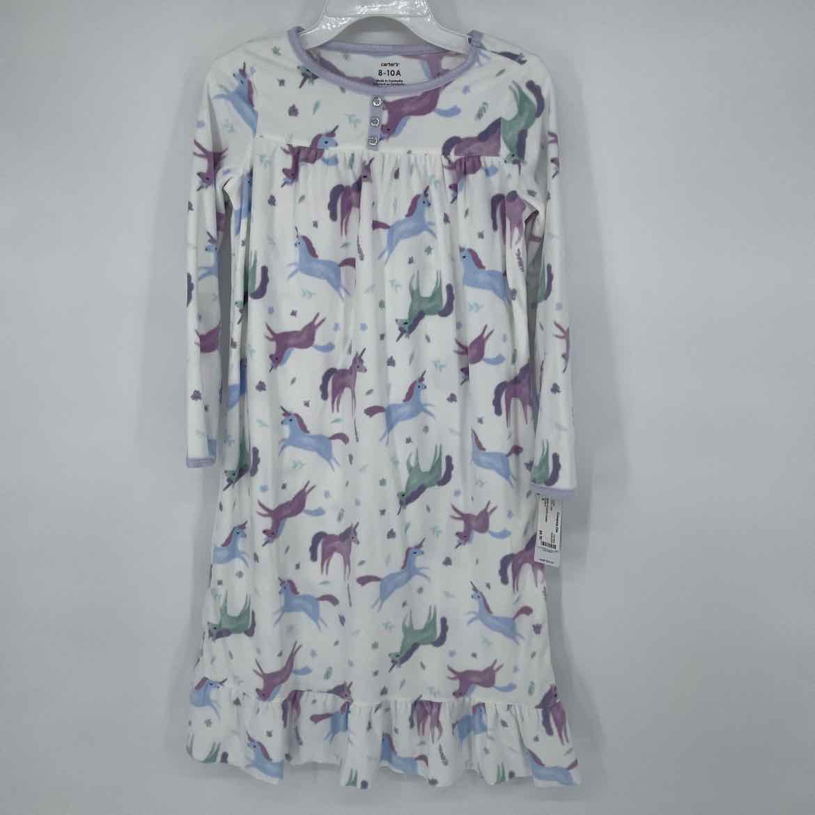 NEW! CARTER'S FLEECE GOWN 8
