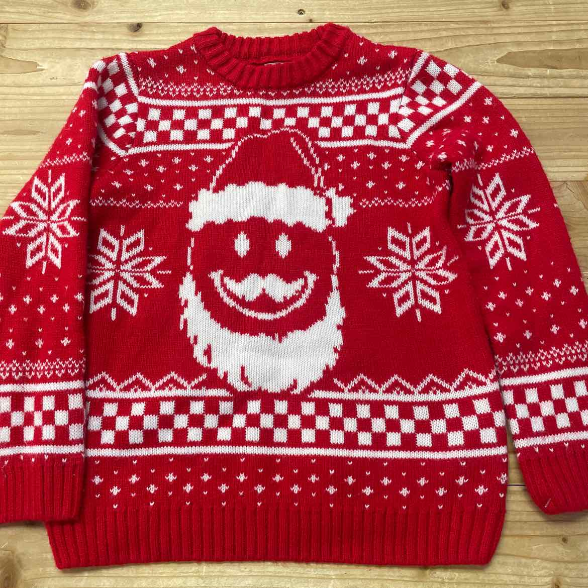 RED SANTA SWEATER 6-7