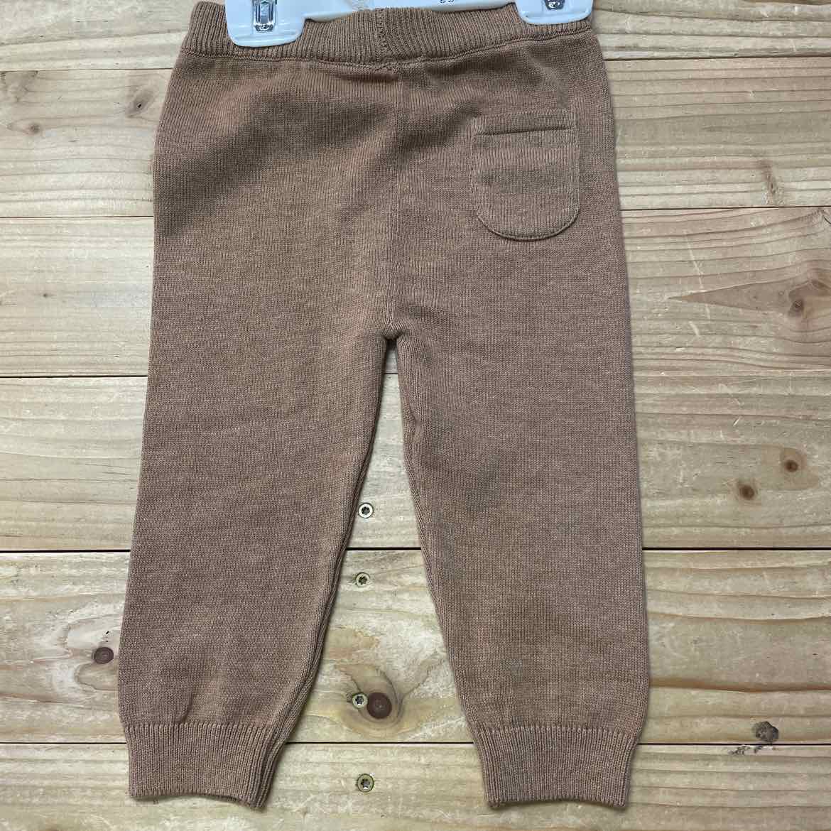 NEW! VIVERANO BROWN SWEATER KNIT PANTS 12-18 MOS