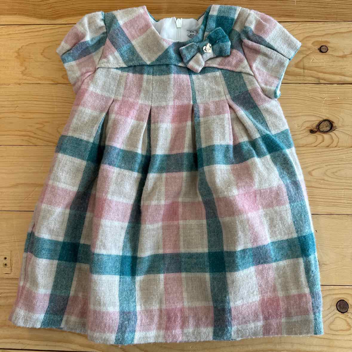MAYORAL PLAID DRESS 18 MOS