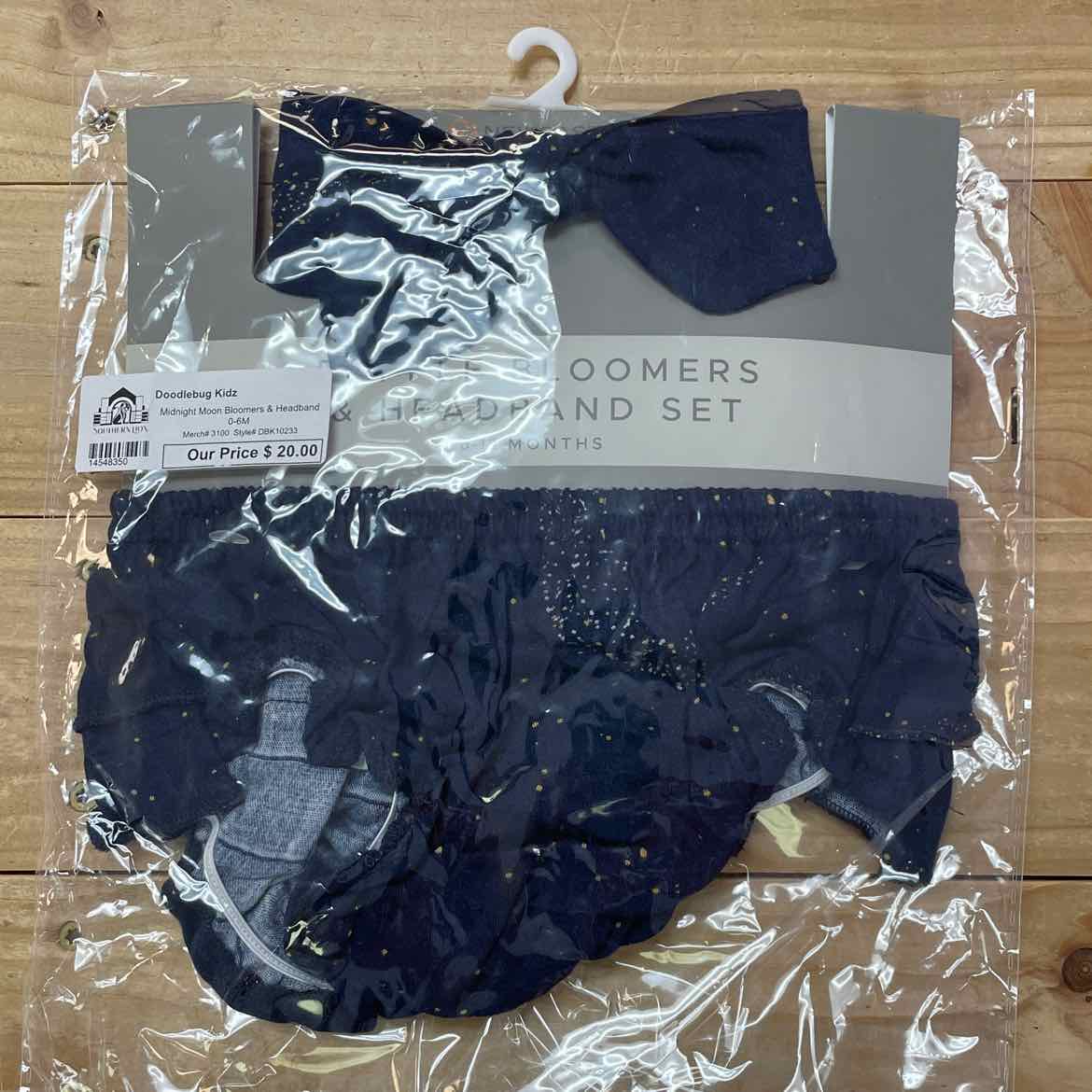NEW! NEW CASTLE RUFFLE BLOOMERS & HEADBAND SET 6-12 MOS