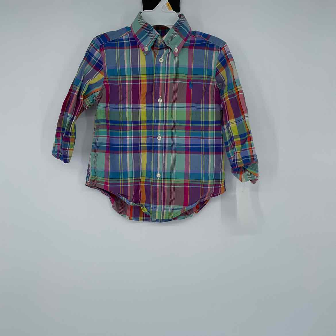 RALPH LAUREN PLAID SHIRT 2T