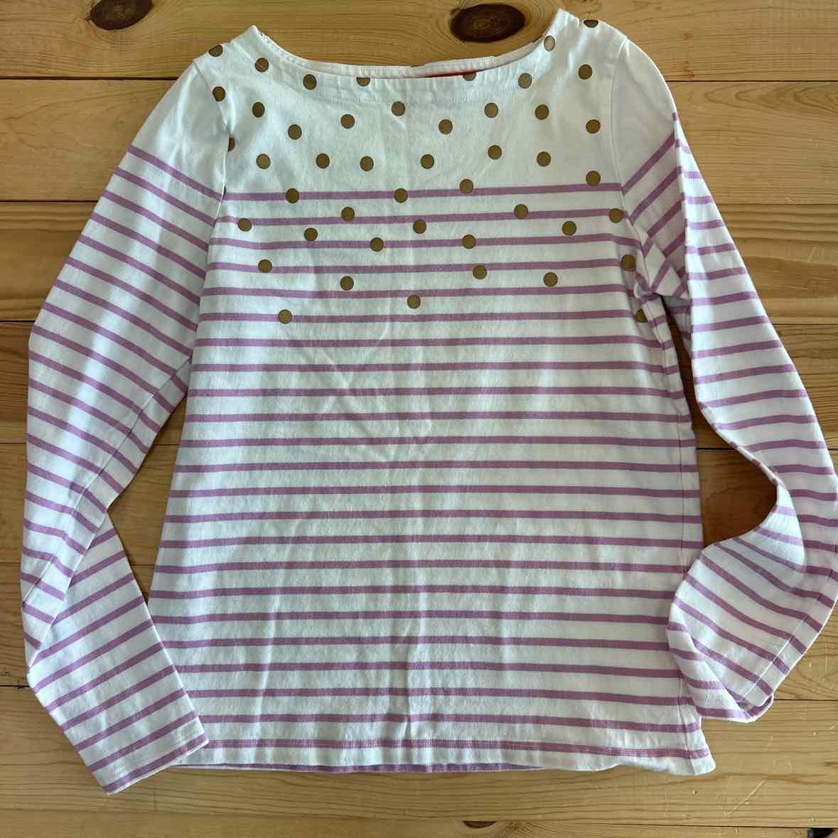 MINI BODEN LILAC STRIPED TOP 11/12