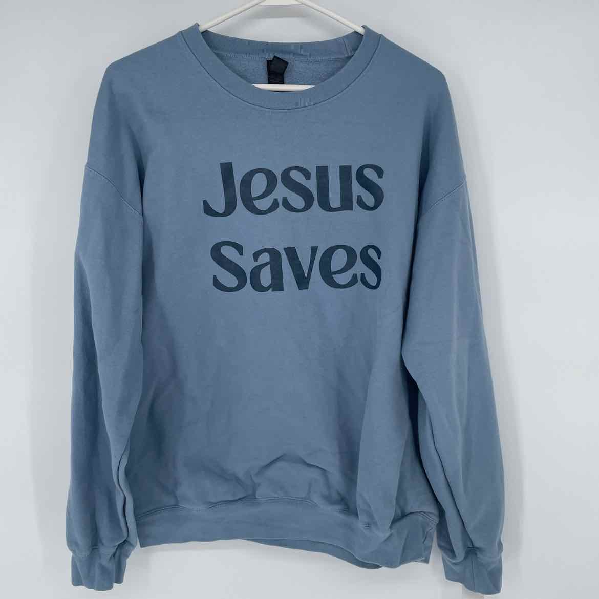JESUS SAVES SWEATSHIRT L