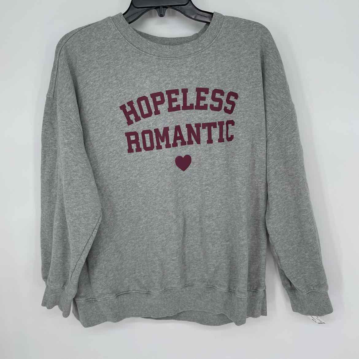 OLD NAVY HOPELESS ROMANTIC SWEAT SHIRT M