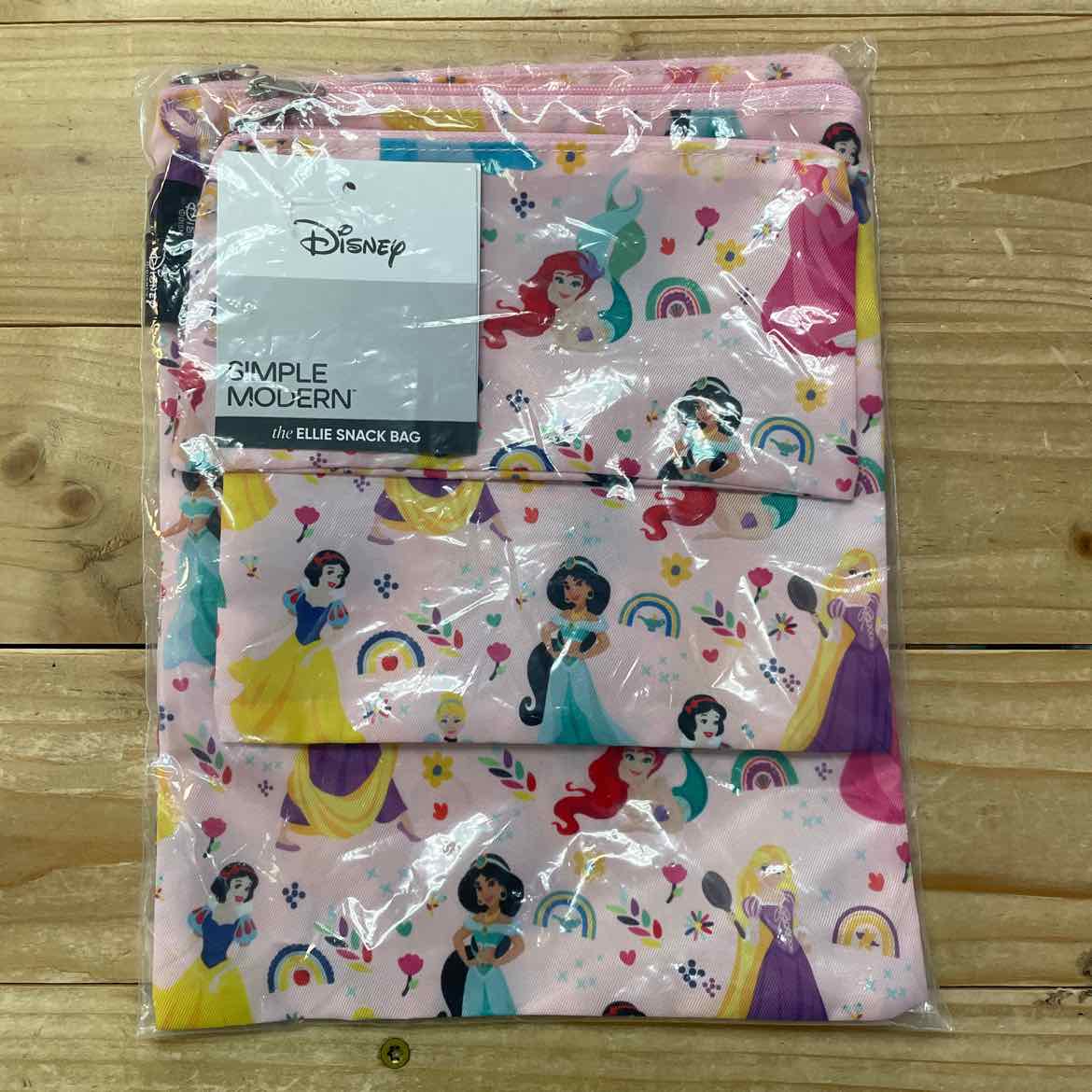 NEW! SIMPLE MODERN ELLIE DISNEY PRINCESS REUSABLE SNACK BAGS