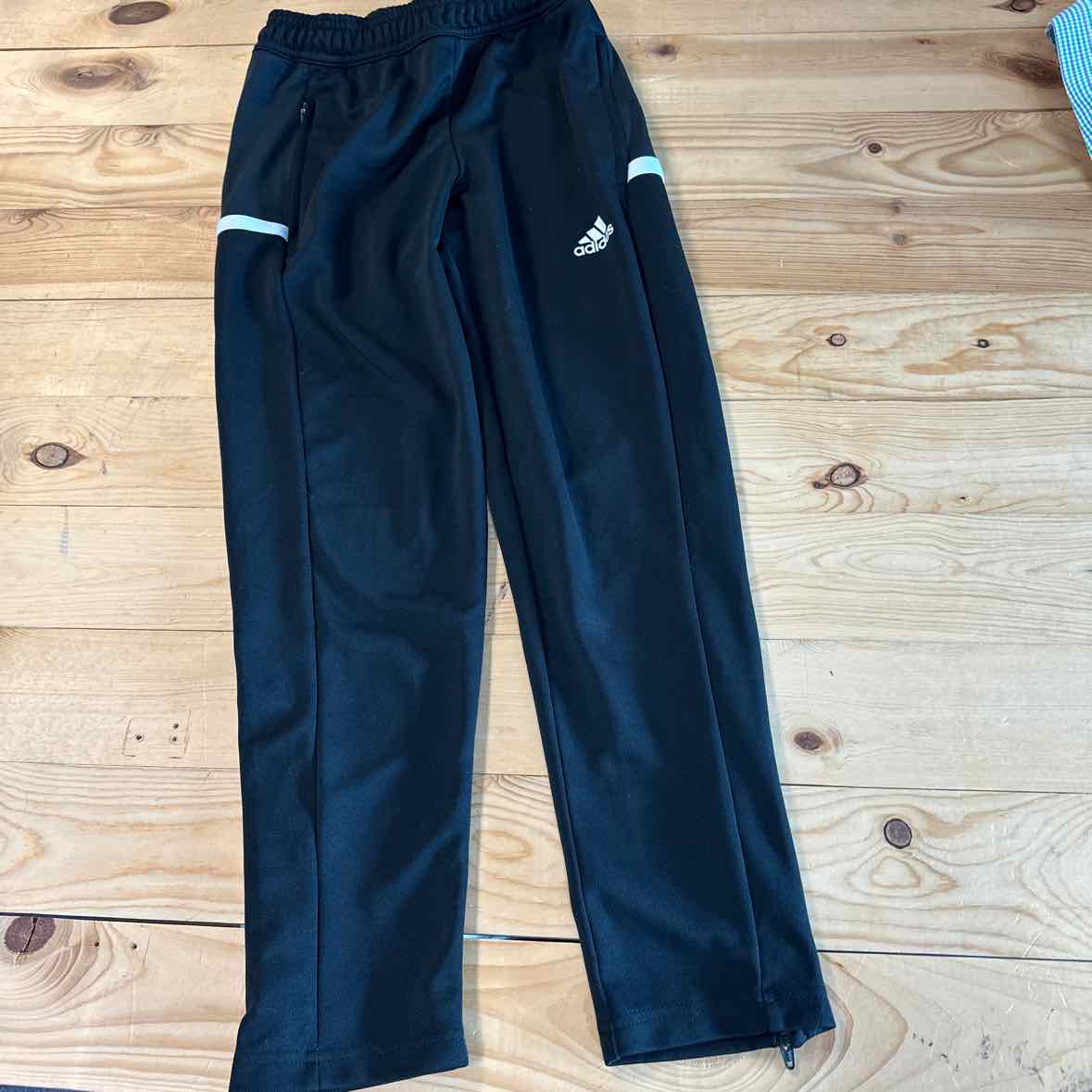 ADIDAS BLACK JOGGERS 9/10